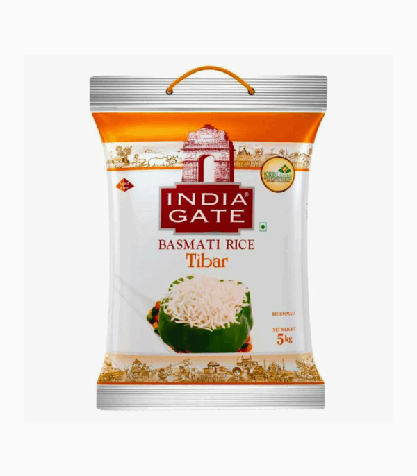 India Gate Pure Basmati Rice Tibar 5 kg