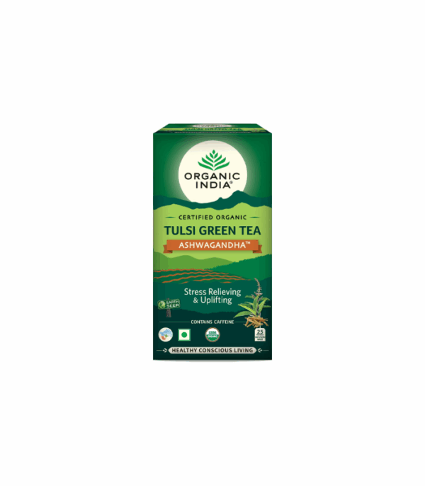 Organic India Tulsi Green Tea Ashwagandha 25 N