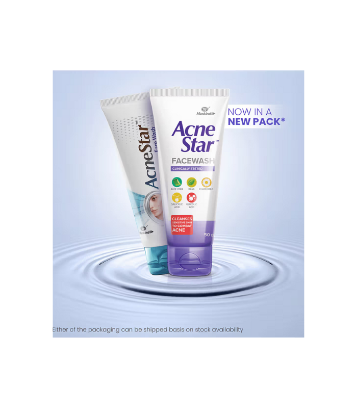 Mankind AcneStar Facewash 50 g