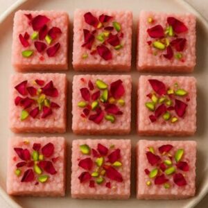 Gulab kalakand barfi
