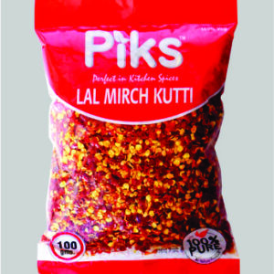 PIKS Lal Mirch Kutti 1 Kg (100 Grams * 10 Packets)