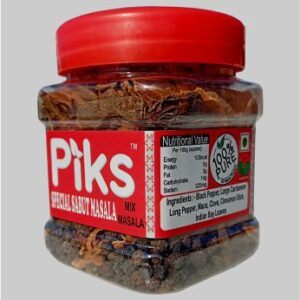 PIKS Jar Sabut Masala 1 Kg (100 Grams * 10 Boxes)