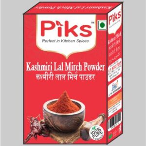 PIKS Kashmiri Lal Mirch Powder 1 Kg (100 Grams * 10 Boxes)