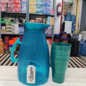 Good morning jug set 4 glass
