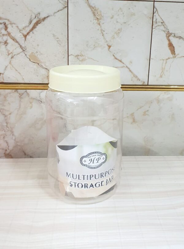 White cap pet jar - Image 4