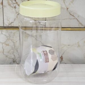 White cap pet jar
