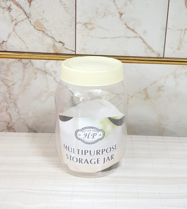 White cap pet jar - Image 8