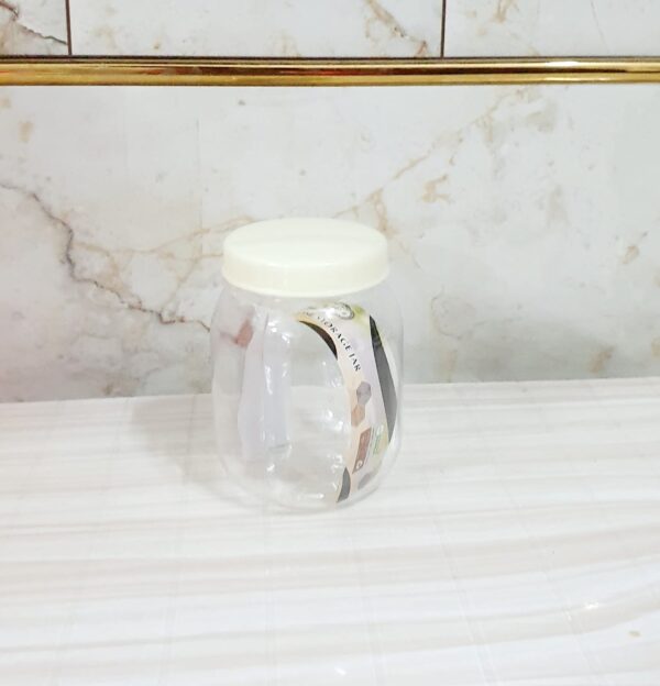 White cap pet jar - Image 3