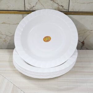 Pasta plate white