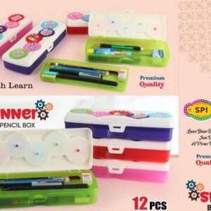 Spinner pencil box