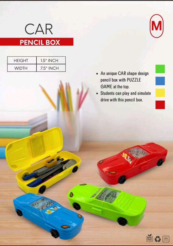 Car game pencil box