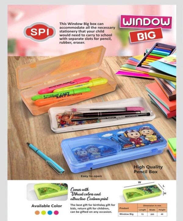 Window pencil box