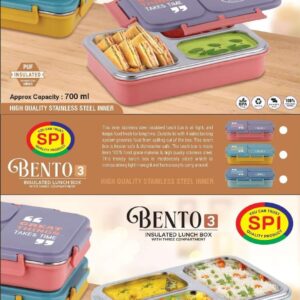 Bento 3 in 1 insulated steel lunch