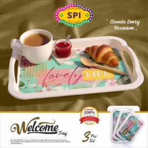 welcome tray 3 pc set