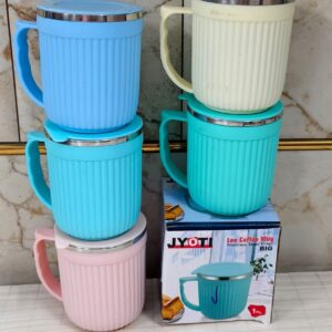 Leo steel mug with lid