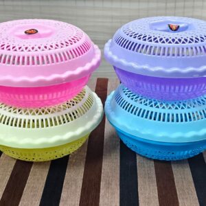Saffron lid basket