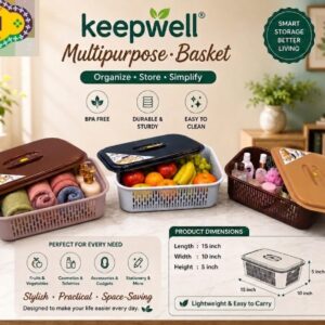 Keepwell basket with lid