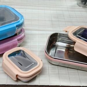 Trendy steel lunch