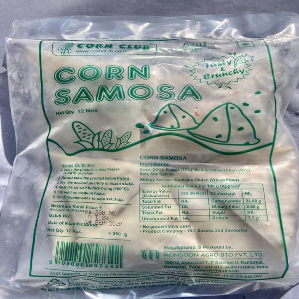 Sweet Corn Samosa